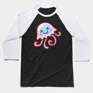 Silly Cotton Candy Jellyfish Minimal Baseball T-Shirt